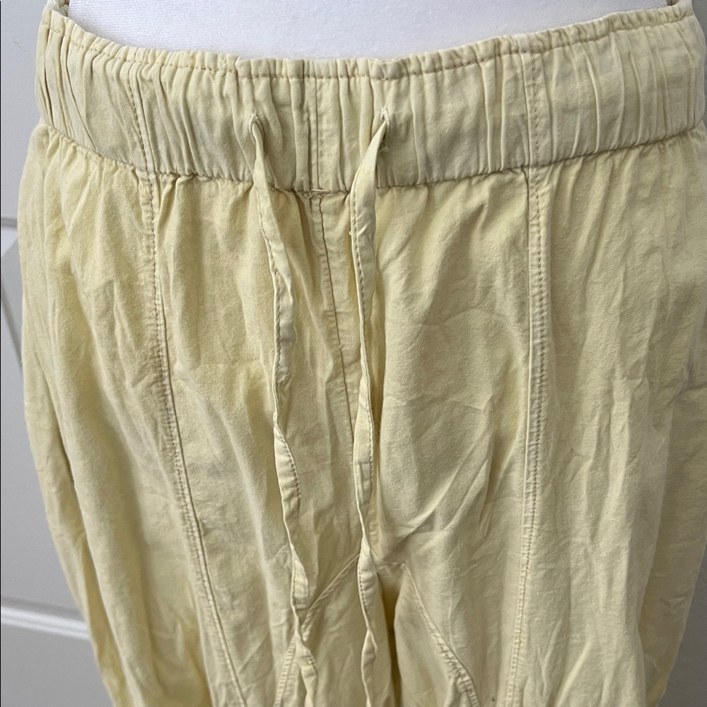 Free People Cream Drawstring Pants - Picture 4 of 6